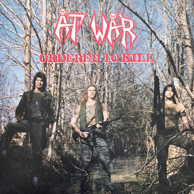 Pre Loved Record - At War - Ordered To Kill (Ltd. Ed. / White with Red Splatter Vinyl / Poster)
